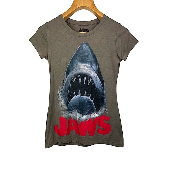 Universal Studios "Jaws" Graphic Tee | Colors: Gray and Red | Size: Small - Picture 1 of 4